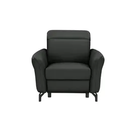 Uno Relaxsessel Basel Leder 99 x 87 x 96 cm Schwarz elektrisch