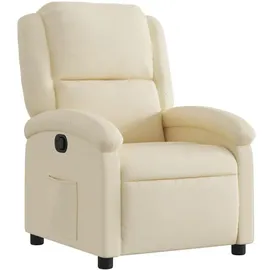 vidaXL Relaxsessel mit Liegefunktion Polyester 86,5 x 99,5 x 0 cm Creme