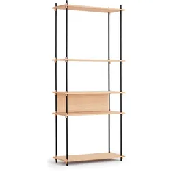 MOEBE - Shelving System, Tall Single, Eiche geölt / schwarz