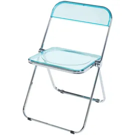 [en.casa] Stühle, Pornainen 2er Set Hellblau, transparent