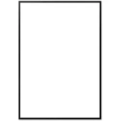 The Poster Club - Bilderrahmen Eiche schwarz, Plexiglas, 70 x 100 cm