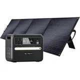 DOTMALL TALLPOWER V2400 Solar Generator mit 200W Solar Panel Powerstation schwarz