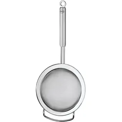 Küchensieb RÖSLE, silber (edelstahlfarben, ø 16 cm), L:36cm Ø:16cm, Edelstahl, Küchensiebe, feinmaschiges Sieb mit Aufhängeöse, spülmaschinengeeignet