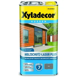 Xyladecor Holzschutz Lasur Plus Grau 4 l