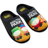 South Park Hausschuhe Herren, rutschfeste Pantoffeln - Geschenke für Männer (Schwarz/Multi,47EU) - 47 EU