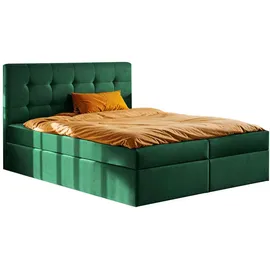 Kaiser Möbel Boxbett, Grün H3, 120x200 cm Schlafzimmer, Betten, Boxspringbetten