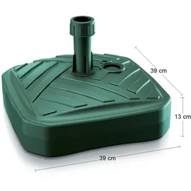 Prosperplast Schirmständer Kunststoff Waldgrün/Weiß