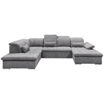 ed exciting design ED Lifestyle Wayne U Sofa 3-teilig Holzwerkstoff/Nosag