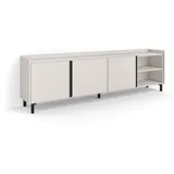 SKRAUT HOME Lowboard 207x61x35 cm Beige Holzwerkstoff