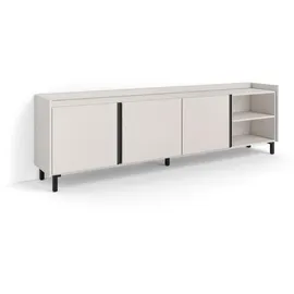 SKRAUT HOME Lowboard 207x61x35 cm Beige Holzwerkstoff