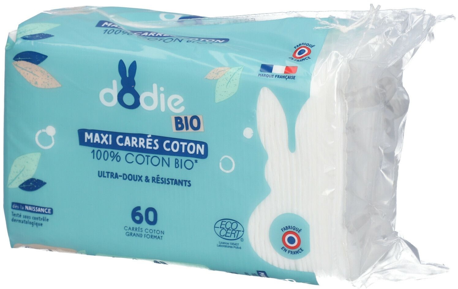 dodie® Maxi carrés coton 60 pc(s) coton