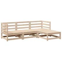 vidaXL Garten-Lounge-Set 4-tlg. braun