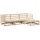 vidaXL Garten-Lounge-Set 4-tlg. braun