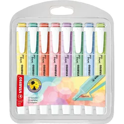 Textmarker - STABILO swing cool Pastel - 8er Pack - mit 8 verschiedenen Farben