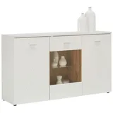 MID.YOU Sideboard Storm weiß Wildeiche Nachbildung B/H/T: ca. 150x88x42 cm, - weiß