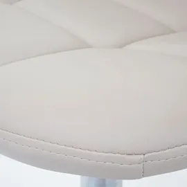 Mendler Drehstuhl HWC-A60 Kunstleder creme