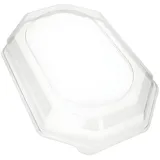 Papstar Starpak 10 Deckel für Servierplatten, PET 6,3 cm x 45 cm x 31,5 cm transparent