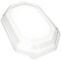 Papstar Starpak 10 Deckel für Servierplatten, PET 6,3 cm x 45 cm x 31,5 cm transparent
