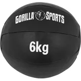 Gorilla Sports Medizinball Schwarz 29 cm