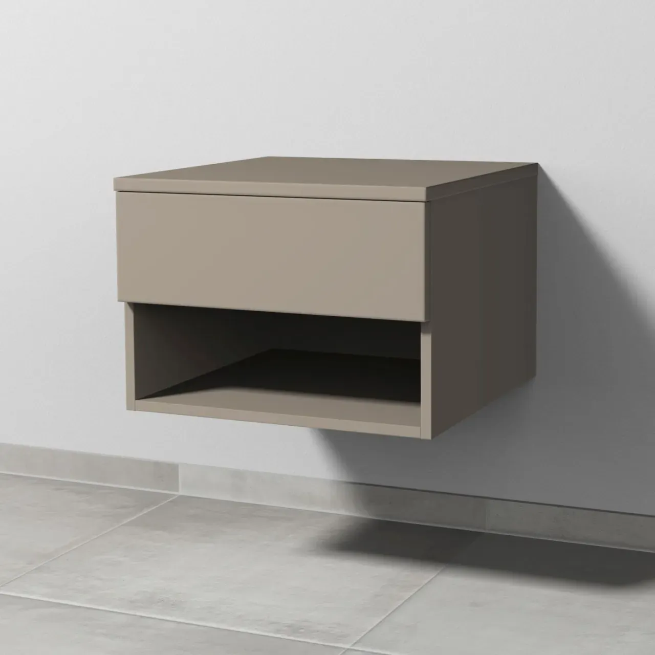 Sanipa Anbau-/Solitärschrank 2morrow (P2352) 340x500x520 Sandgrau-Matt, P235267 P235267