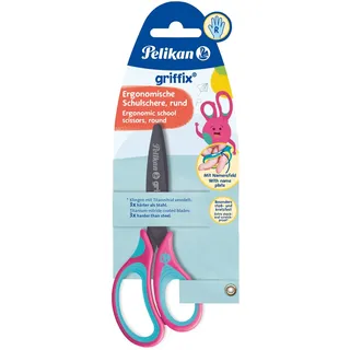 Pelikan griffix® Schulschere rund für Rechtshänder, LovelyPink