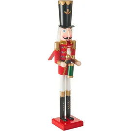 Beliani Nussknacker SVARTAN 90 cm Rot