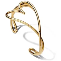 Pandora Essence Armreif mit Herz aus vergoldeter Metalllegierung 563808C00-1 Größe 17 cm