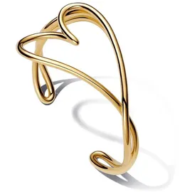 Pandora Essence Armreif mit Herz aus vergoldeter Metalllegierung 563808C00-1 Größe 17 cm
