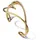 Pandora Essence Armreif mit Herz aus vergoldeter Metalllegierung 563808C00-1 Größe 17 cm