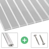 Scobalit Doppelstegplatten 16 mm Glasklar | 16/64 Struktur Acryl