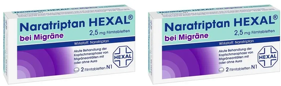 Naratriptan Hexal Bei Migräne 2,5 Mg Filmtabletten