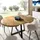Dmora Casarola 110/158 x 77 x 110 cm Nodi-Eiche