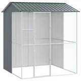 vidaXL Voliere Anthrazit 215x210x247 cm Stahl