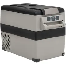 vidaXL Kühlbox mit Griff und Adapter Schwarz und Grau 35 L PP & PE