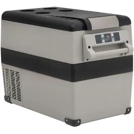 vidaXL Kühlbox mit Griff und Adapter Schwarz und Grau 35 L PP & PE