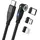 Realpower Magnetic cable 100 Watt,1m,black mit Adaptern