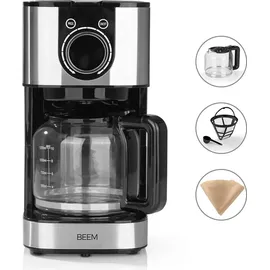 BEEM Fresh Aroma Filterkaffeemaschine Glaskanne schwarz