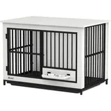 PawHut Hundetreppe weiß Metall B/H/L: ca. 60x68,5x95 cm - Weiss