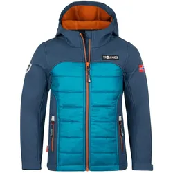 Kinder Softshelljacke Lysefjord Nachtblau/Dunkelblau/Zimt One Size