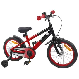 vidaXL Kinderfahrrad 16 Zoll blau/schwarz/rot