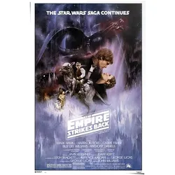 Poster REINDERS "Star Wars - empire strikes back", lila (farbe bild(er): lila), B:61cm H:91,5cm T:0,1cm, Papier, Bilder