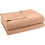 Zoeppritz Soft-Fleece Decke 180 x 220 cm sand