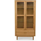 Furnhouse Vitrine 100 x 45 x 190 cm Braun