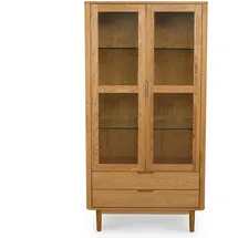 Furnhouse Vitrine 100 x 45 x 190 cm Braun