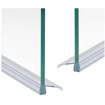 WITEN&NOCK Duschdichtung 2er Set Schiebetürdichtungen Wasserabweiser Dichtungsprofiler 5-6 mm, L: 60 cm 60 cm