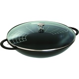 Staub Wok 37 cm Gusseisen schwarz