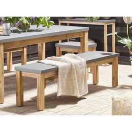 Beliani Gartenmöbel Set 6-tlg. Grau