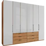 Wiemann Falttürenschrank Monaco 246 x 216 x 58 cm Beige/Weiß