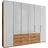 Wiemann Falttürenschrank Monaco 246 x 216 x 58 cm Beige/Weiß