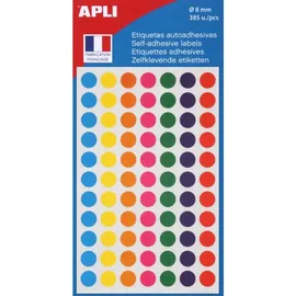 APLI agipa 111844 Markierungspunkte, Durchmesser: 15 mm, rund, gelb